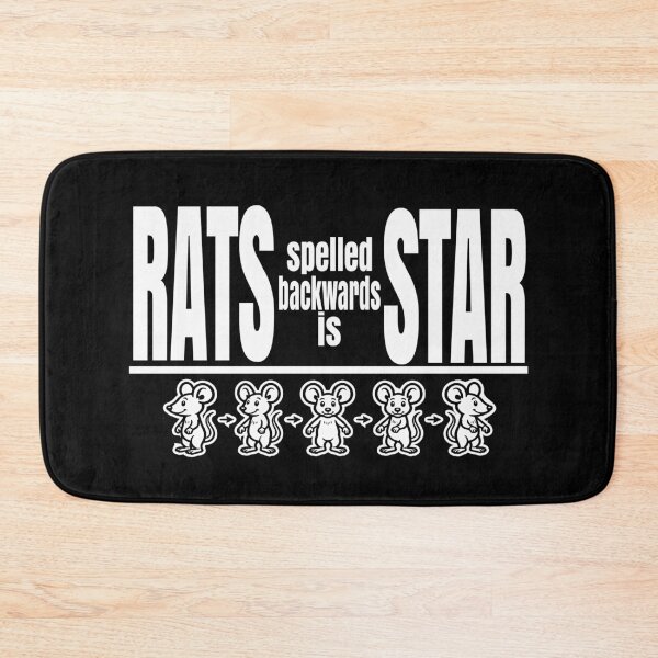 Item preview, Rats Spelled Backwards is Star Funny Cute Cartoon Rat Meme  designed and sold by Colorfulman.
