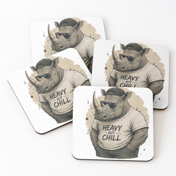 Artikelvorschau, Rhino Heavy But Chill Vintage Wild Icon entworfen und verkauft von IGArte.