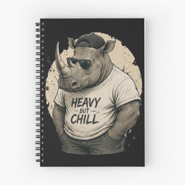 Item preview, Rhino Heavy But Chill Vintage Wild Icon designed and sold by IGArte.