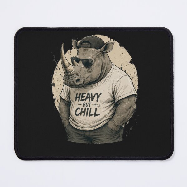 Item preview, Rhino Heavy But Chill Vintage Wild Icon designed and sold by IGArte.