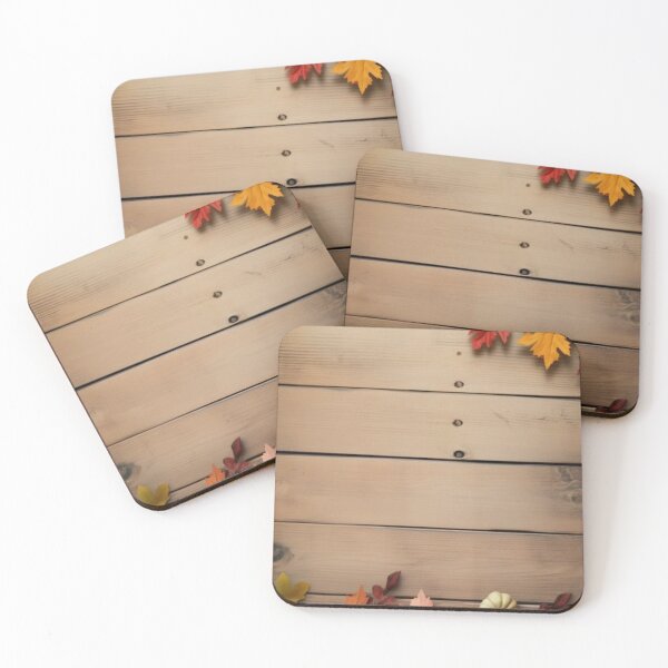 Item preview, Autumn Harvest Wooden Board Background — Pumpkins & Fall Leaves Frame designed and sold by LYAN-STORE.
