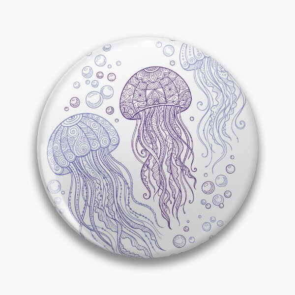 Item preview, Mandala Jellyfish Ocean Art designed and sold by seven things shop.