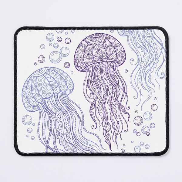 Item preview, Mandala Jellyfish Ocean Art designed and sold by seven things shop.
