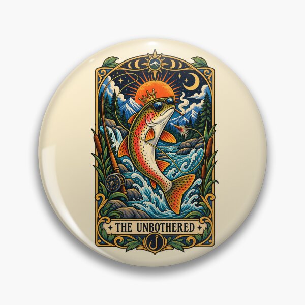 Item preview, he Unbothered – Mystical Trout Tarot designed and sold by Pandaburba.