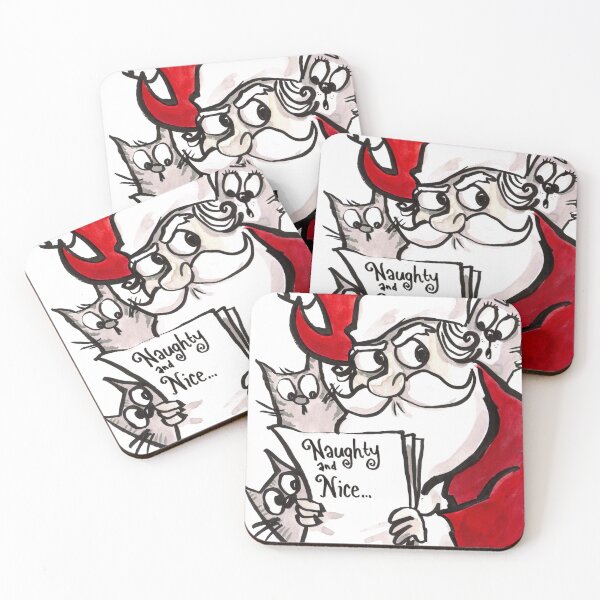 Item preview, Naughty and Nice Kitties designed and sold by Grasdal.
