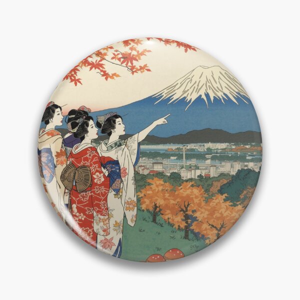 Item preview, Autumn View of Mt Fuji — Ukiyo-e Style Landscape designed and sold by derideriworks.