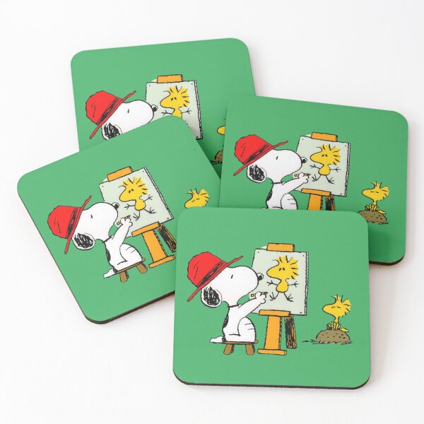 Item preview, Snoopy Artist Painting Woodstock Clipart - Peanuts Cartoon designed and sold by Schulz Lightprint Studio.