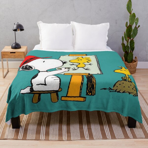 Item preview, Snoopy Artist Painting Woodstock Clipart - Peanuts Cartoon designed and sold by Schulz Lightprint Studio.