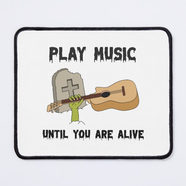Item preview, Play Music Until You Are Alive Zombie Guitarist designed and sold by chatzous.