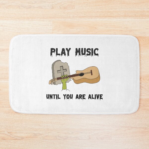 Item preview, Play Music Until You Are Alive Zombie Guitarist designed and sold by chatzous.