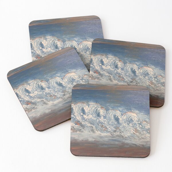 Item preview, Coral Kissed Waves  designed and sold by BirdandaBrush.
