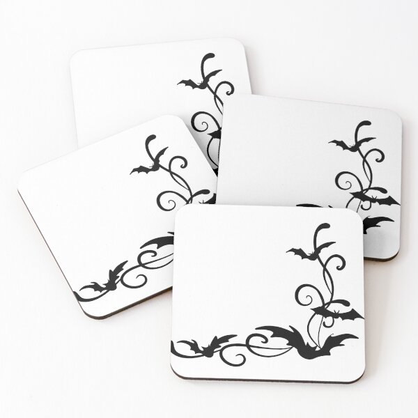 Item preview, Gothic Bats Corner Border — Elegant Flourish Halloween Silhouette designed and sold by LYAN-STORE.