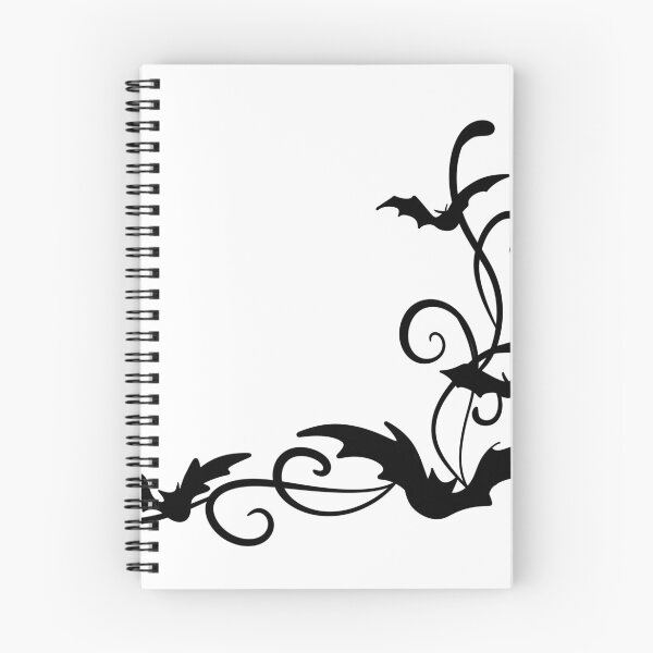 Item preview, Gothic Bats Corner Border — Elegant Flourish Halloween Silhouette designed and sold by LYAN-STORE.