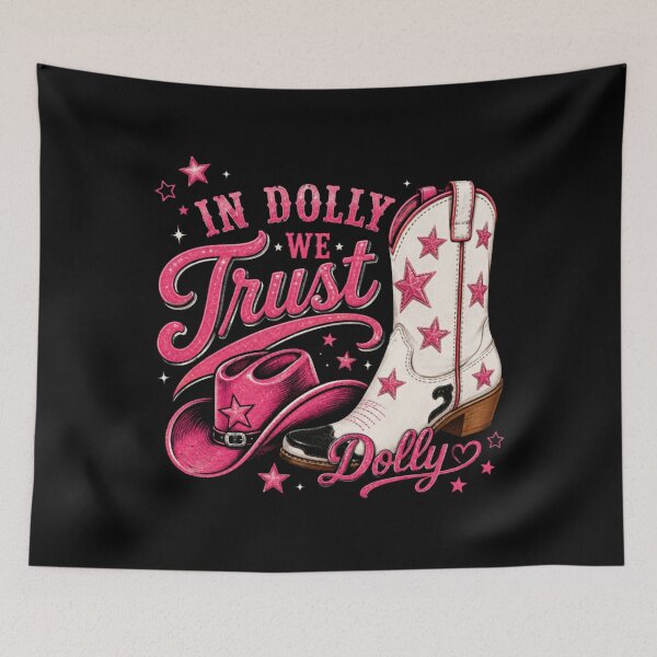Item preview, In Dolly We Trust Dolly Parton Country Music Fan Cowgirl Western Lifestyle designed and sold by DojaminMartinez.