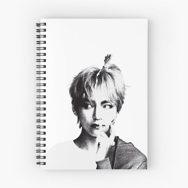 Item preview, BTS V Taehyung Grunge Halftone Portrait Sticker designed and sold by Mooncreates7.
