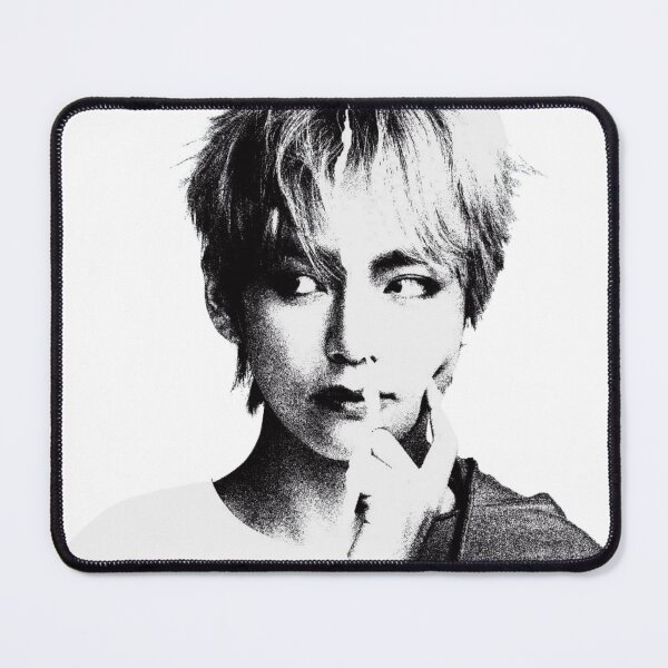 Item preview, BTS V Taehyung Grunge Halftone Portrait Sticker designed and sold by Mooncreates7.