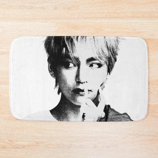 Item preview, BTS V Taehyung Grunge Halftone Portrait Sticker designed and sold by Mooncreates7.