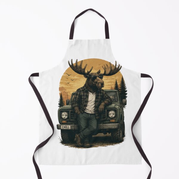 Item preview, Moose Chill Vintage Wild Icon designed and sold by IGArte.