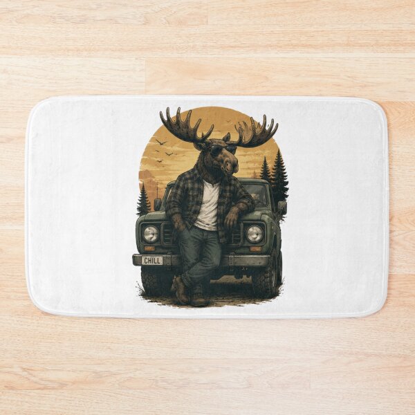 Item preview, Moose Chill Vintage Wild Icon designed and sold by IGArte.