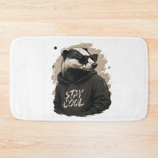 Item preview, Badger Stay Cool Vintage Wild Icon designed and sold by IGArte.