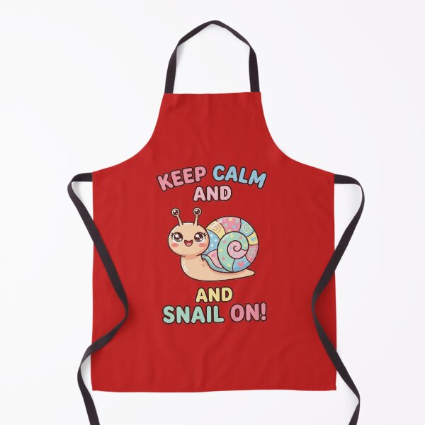 Item preview, Cute Kawaii Snail Design | Colorful Snail with “Keep Calm and Snail On” Quote | Funny Animal Artwork designed and sold by morning sun.
