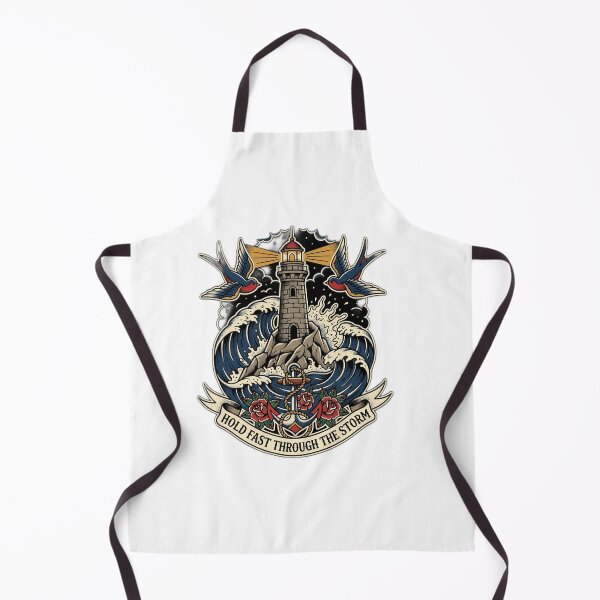 Item preview, Hold Fast Lighthouse American Traditional Tattoo Shirt designed and sold by HappyCuteCat.