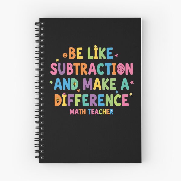 Item preview, Be Like Subtraction and Make A Difference Math Teacher 3 designed and sold by Positive&FunnyThings.