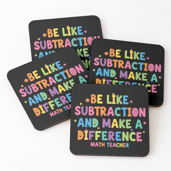 Item preview, Be Like Subtraction and Make A Difference Math Teacher 3 designed and sold by Positive&FunnyThings.