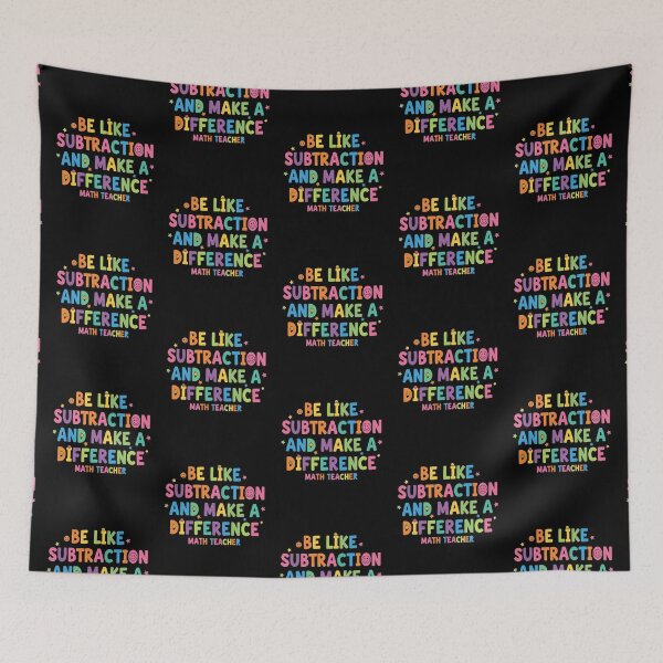 Item preview, Be Like Subtraction and Make A Difference Math Teacher 3 designed and sold by Positive&FunnyThings.