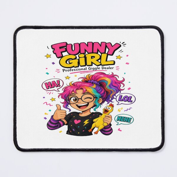 Item preview, Funny Girl Professional Giggle Dealer - Quirky Humor Graphic designed and sold by Sushikidsntoddlers.