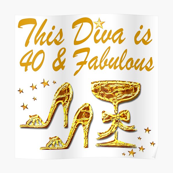 40th Birthday Queen Posters Redbubble