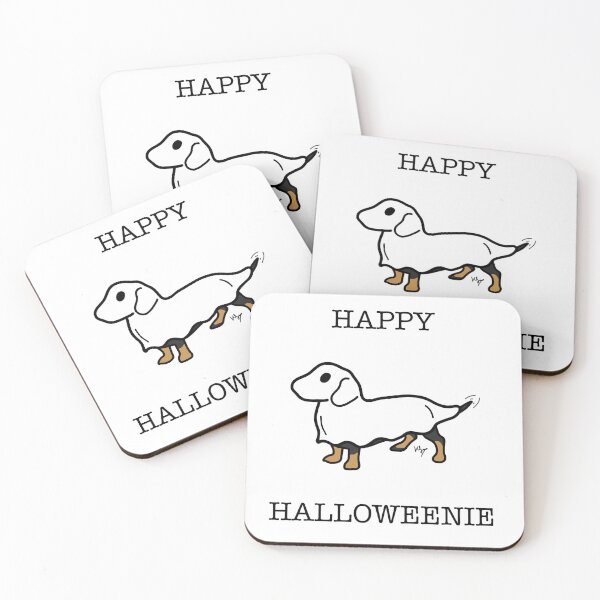 Item preview, Happy Halloweenie - Sausage Dog Halloween Art designed and sold by KaneCreates.