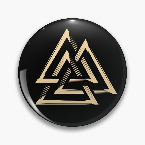 Item preview, valknut symbol overlap triangles designed and sold by XVIunleashed.