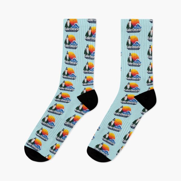 Item preview, Lake Ontario Lighthouse Retro Sunset Emblem designed and sold by KungPowUnicorn.
