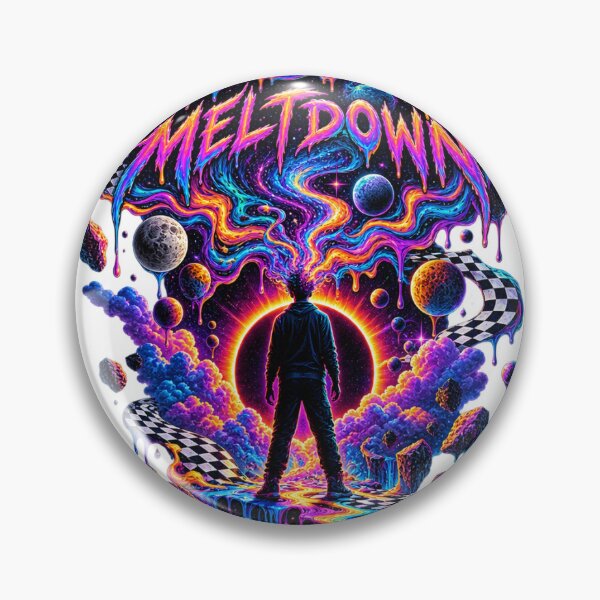 Item preview, Cosmic Meltdown Psychedelic Cosmic Surreal T-Shirt designed and sold by Bathu Designs.