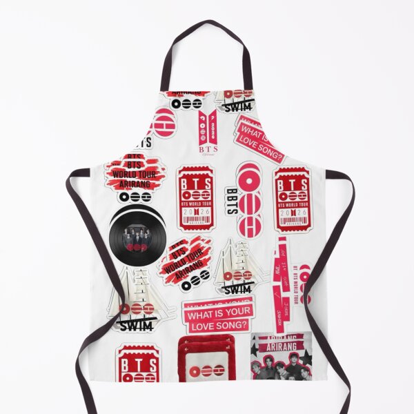 Item preview, BTS World Tour Arirang 2026 Red Aesthetic Sticker Sheet designed and sold by Mooncreates7.
