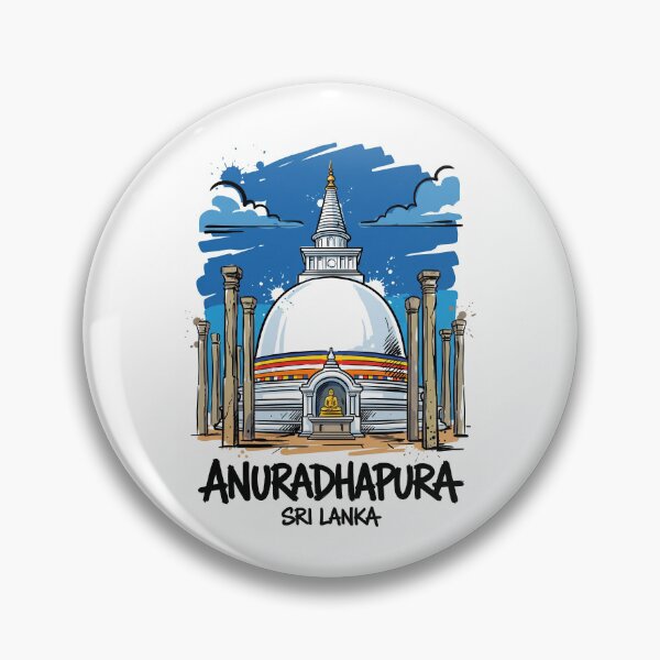 Item preview, Anuradhapura Ancient Stupa Sri Lanka Travel Art designed and sold by Merch by Das Design Studio.
