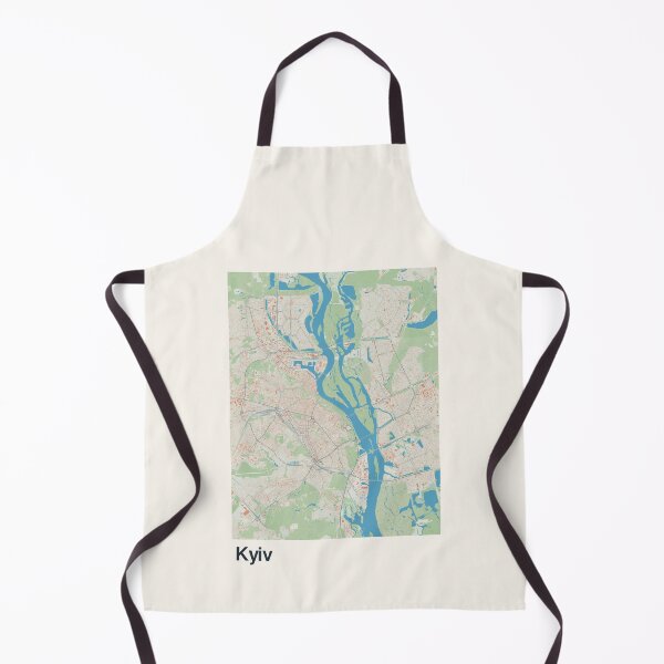 Aperçu de l'œuvre Carte minimaliste de Kyiv créée et vendue par MapsNerd.