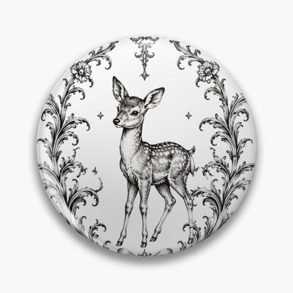 Item preview, Vintage Deer Botanical Frame - Woodland Fawn designed and sold by Luxnox.