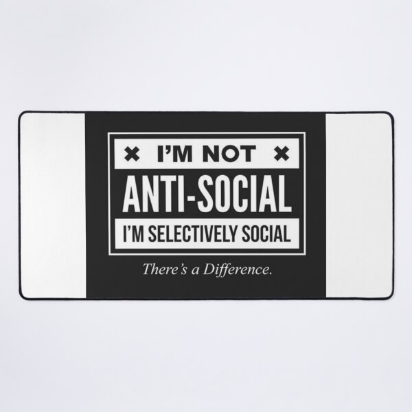 Item preview, im not anti social im selectively social / old t-shirt / creative / street / designed and sold by Creative T-shirts.
