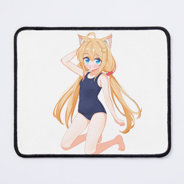 Item preview, Blonde Nekomimi in School Swimsuit designed and sold by mecomo shop.