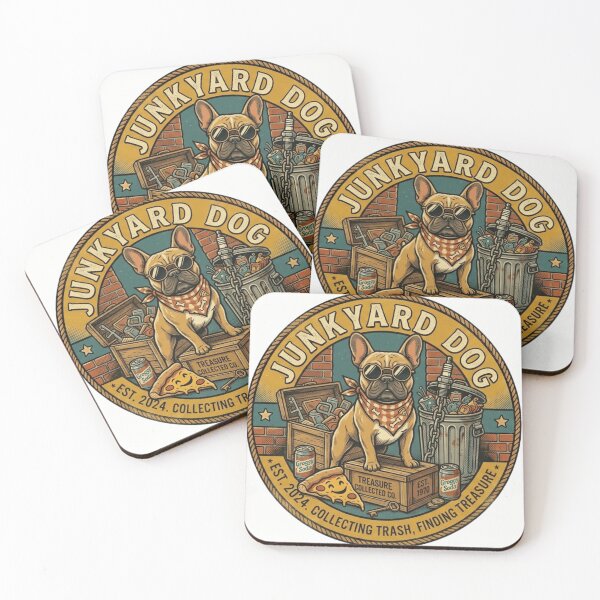 Item preview, Junkyard Dog French Bulldog Retro Vintage Badge designed and sold by lovepower.