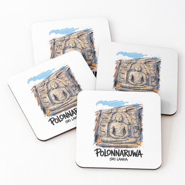 Item preview, Polonnaruwa Buddha Statue Sri Lanka Art Print designed and sold by Merch by Das Design Studio.
