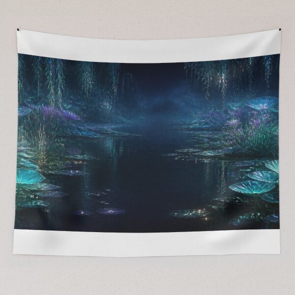 Item preview, Bioluminescent Alien Wetland Panorama designed and sold by kuradoshanon.