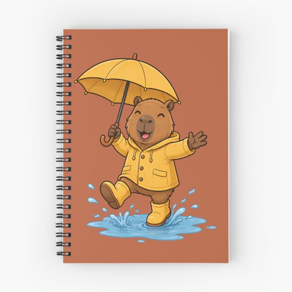 Item preview, Autumn Capybara Puddle Adventure designed and sold by Ivy-Triggs.