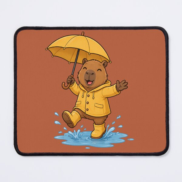 Item preview, Autumn Capybara Puddle Adventure designed and sold by Ivy-Triggs.