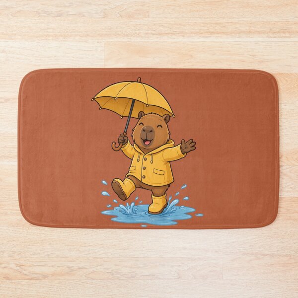 Item preview, Autumn Capybara Puddle Adventure designed and sold by Ivy-Triggs.