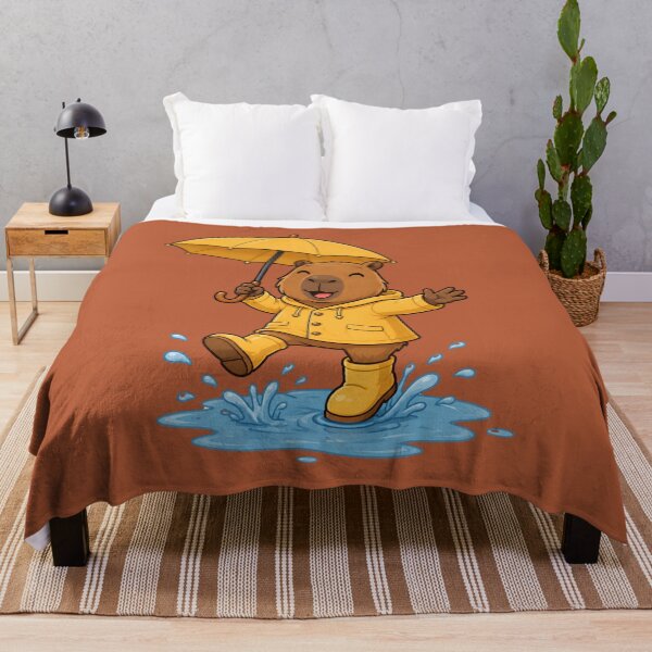 Item preview, Autumn Capybara Puddle Adventure designed and sold by Ivy-Triggs.