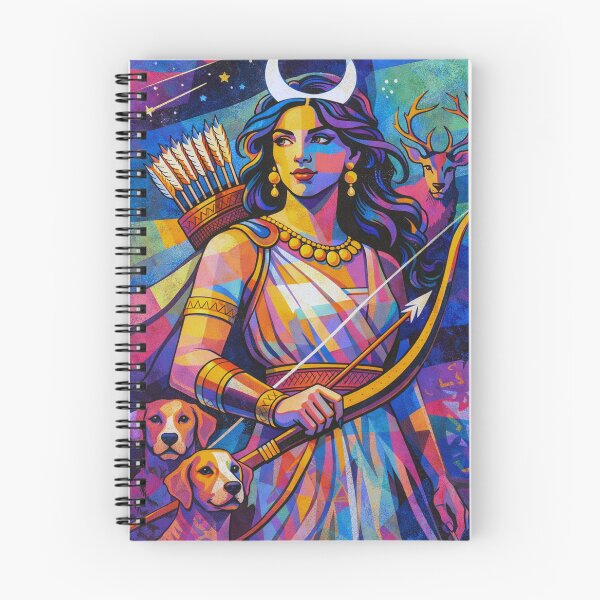 Item preview, Diana Roman Goddess illustration – Moon, Huntress and Nature designed and sold by GalleryKauffeld.