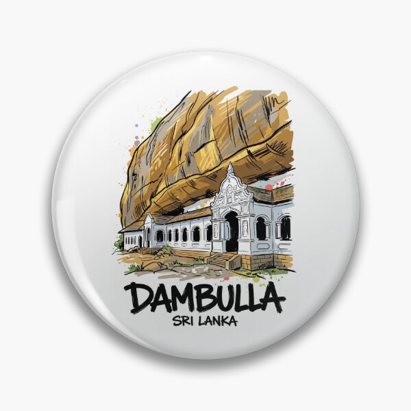 Item preview, Dambulla Cave Temple Sri Lanka Travel Poster designed and sold by Merch by Das Design Studio.